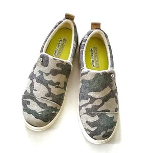New camo print skechers slip ons.